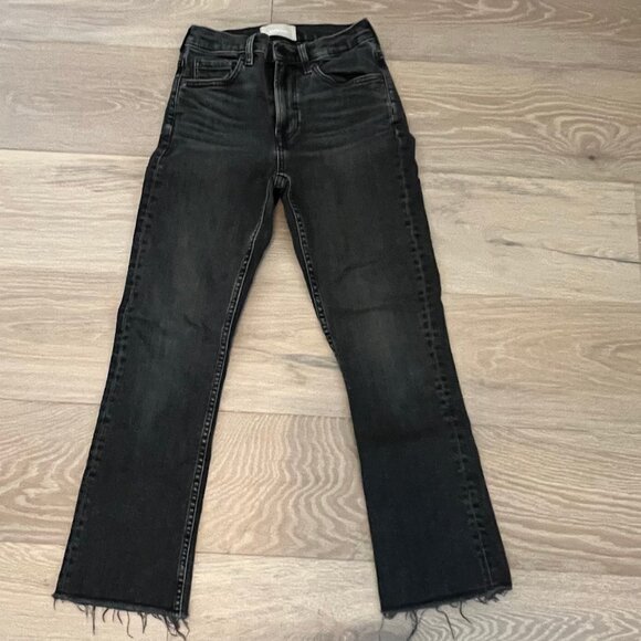 Everlane Kick Crop Jean in Washed Black EUC - Picture 3 of 8